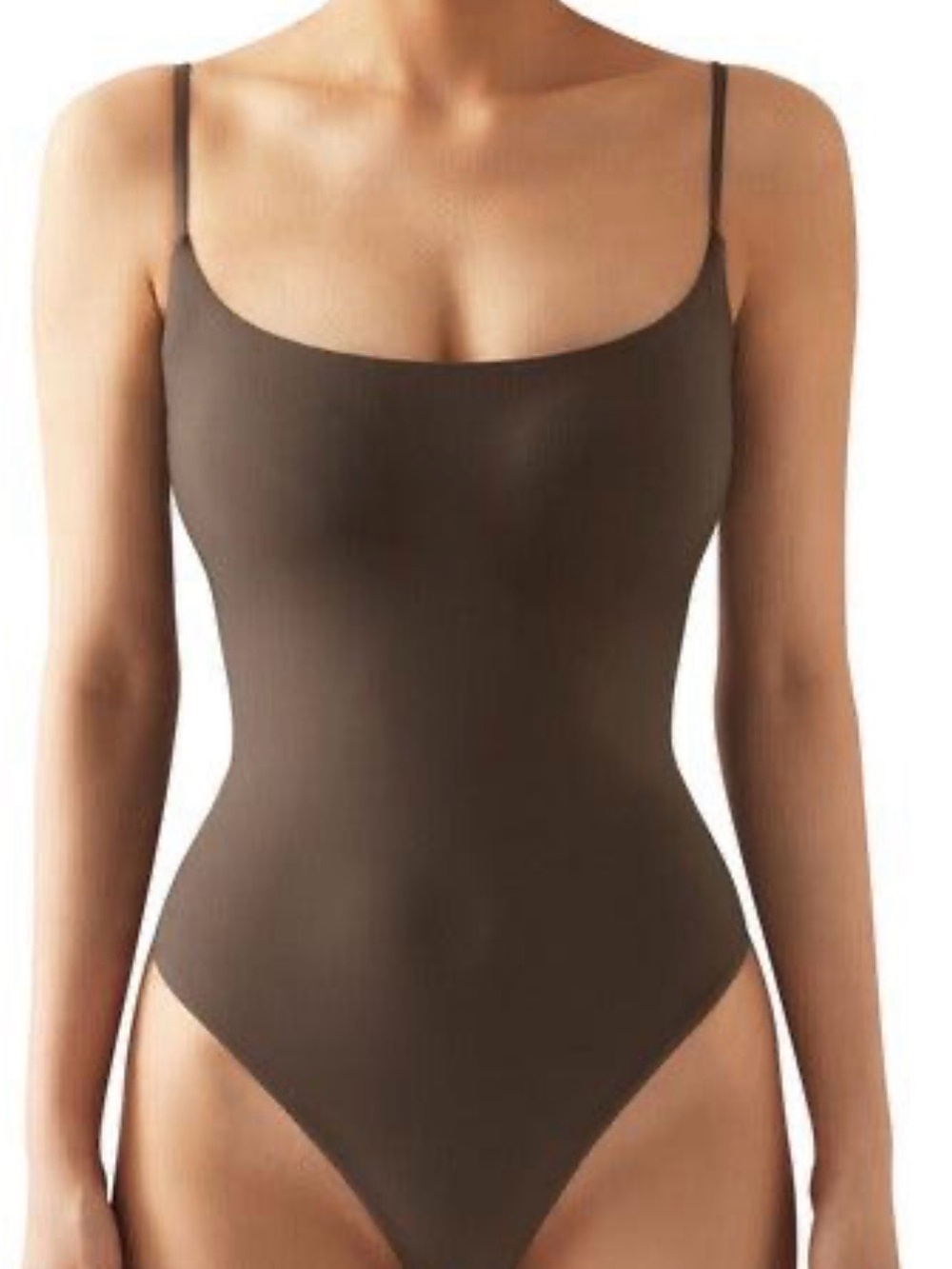 Suuksess Brown and white pack of two Seamless Scoop Neck Women’s Bodysuit